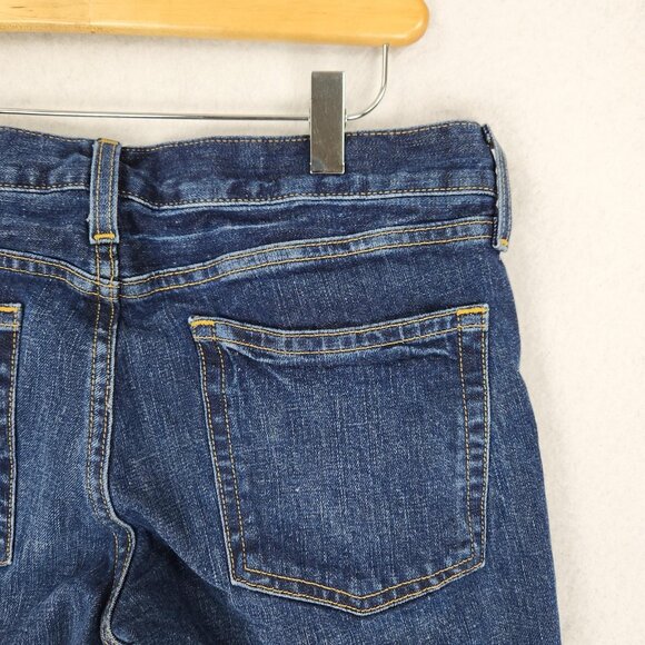 J Crew Jeans Womens 29 Blue Hipslung Dark Wash Crop Capri Denim Low Rise - Picture 8 of 13